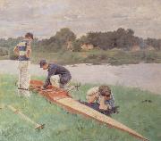 On The River Bank Gueldry Ferdinand-Joseph